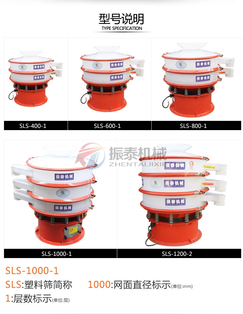 糊精防腐塑料振動(dòng)篩型號(hào)說(shuō)明 糊精防腐塑料振動(dòng)篩型號(hào)說(shuō)明